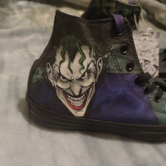 Converse All Stars Other - Men's High-Top Joker Athletic Shoes - Black and Purple